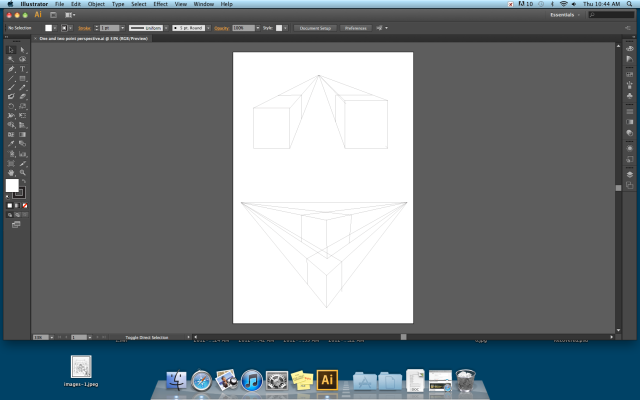 TWO POINT PERSPECTIVE ILLUSTRATOR